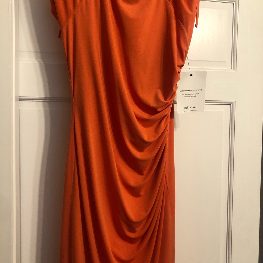 David Meister dress size 8 orange in color
